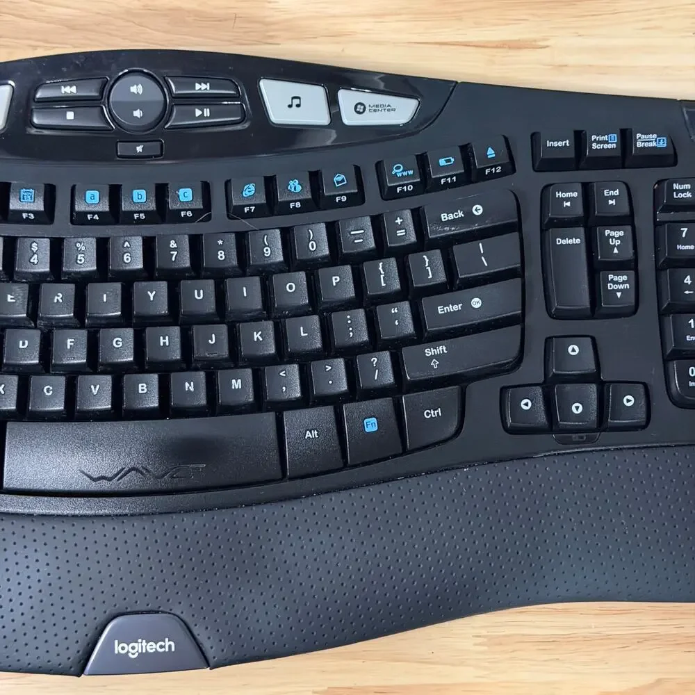Logitech K350 Wireless Comfort Wave Ergonomic Keyboard w/ Unifying Receiver